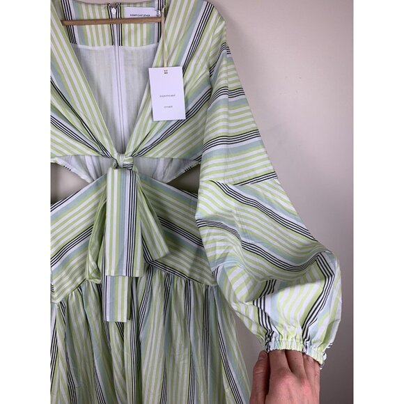 NWT! SIGNIFICANT OTHER Nola Maxi Dress in Avocado Stripe Size 6 - Picture 11 of 16